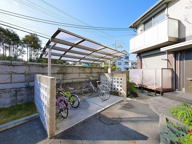 シャーメゾン桜のその他共用部分|自転車置き場です