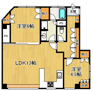 【間取り】 | エントランスライフ白梅町