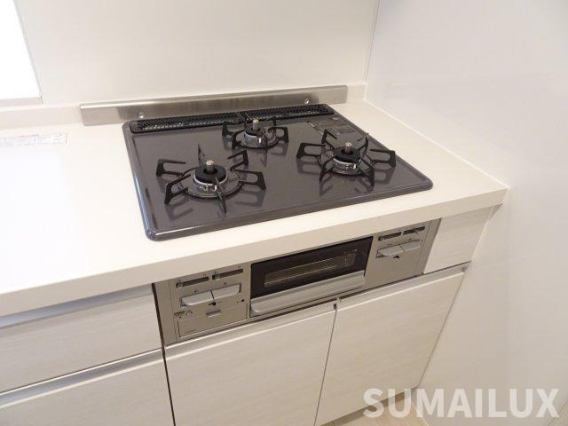 熊本市東区下南部３丁目のアパートのキッチン
