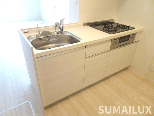熊本市東区下南部３丁目のアパートのキッチン