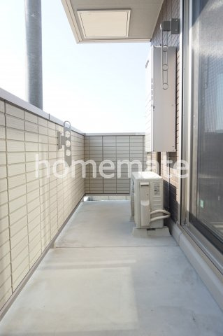 熊本市東区下南部３丁目のアパートのバルコニー