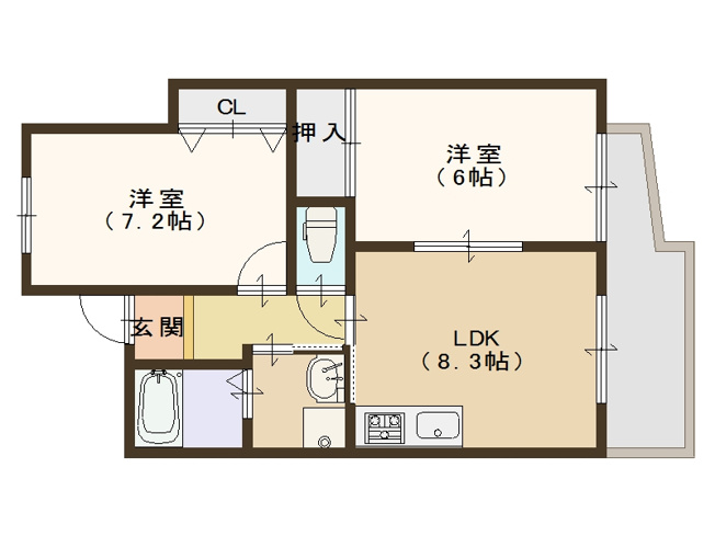【間取り】 | サイプレス住之江