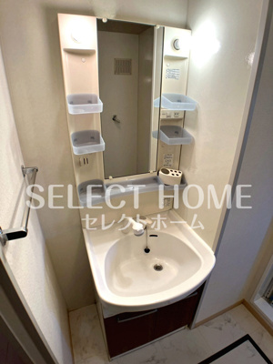 【独立洗面台】 | シャルマン松橋Ａ | 独立洗面台あり、毎朝おしゃれに忙しい女性の方におすすめです