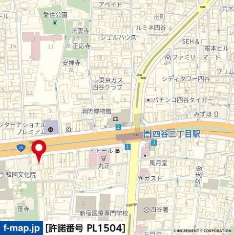 青山ハイツの地図|青山ハイツ