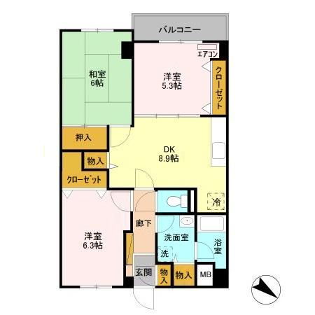 【間取り】 | パインツリーコート