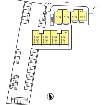 【区画図】 | ロイヤル・メゾンA棟