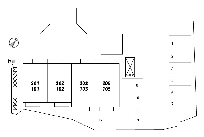 BEL　POSTO（ベルポスト）の区画図