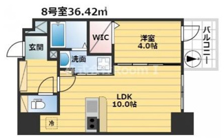 【間取り】 | La Douceur谷町旧ミラージュパレス谷町ブライト