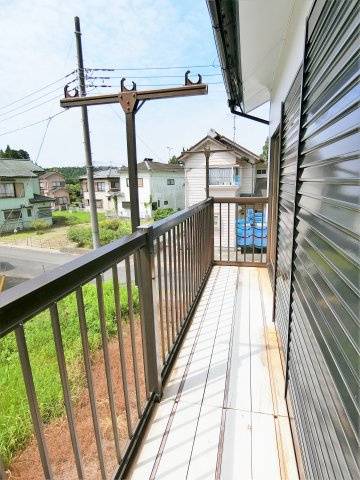 日向住宅のバルコニー