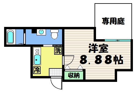 【間取り】 | フラッティK&S千本寺之内
