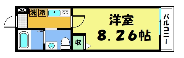 【間取り】 | フラッティ毘沙門町