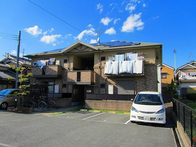 アムール三輪Aの外観|落ち着いた雰囲気の外観です