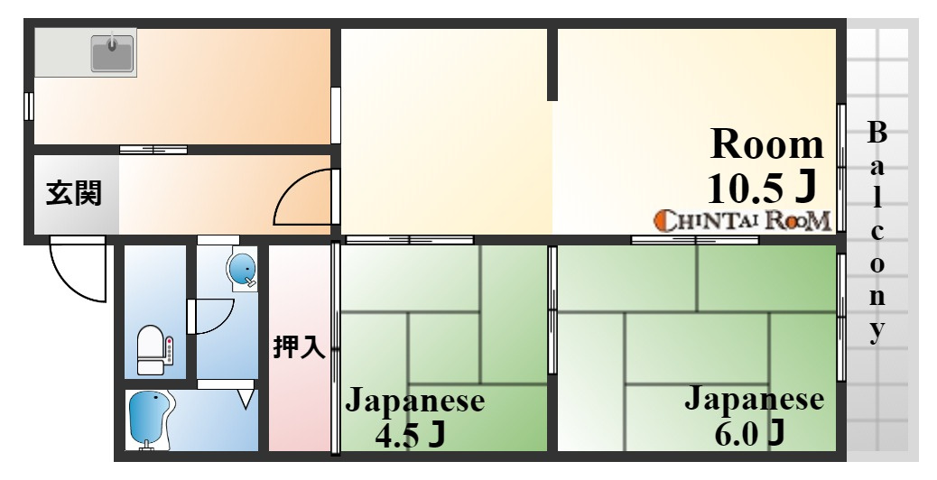 江南荘の間取り