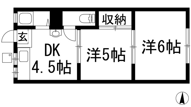 【間取り】 | 門戸東ハイツ
