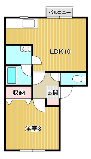 【間取り】 | コーポ新海