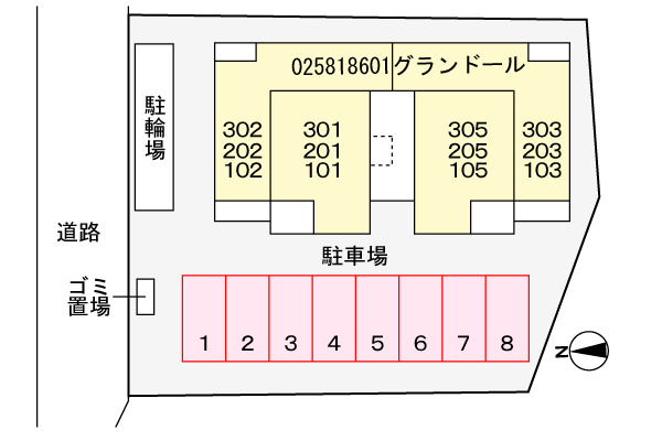 グランドールの区画図