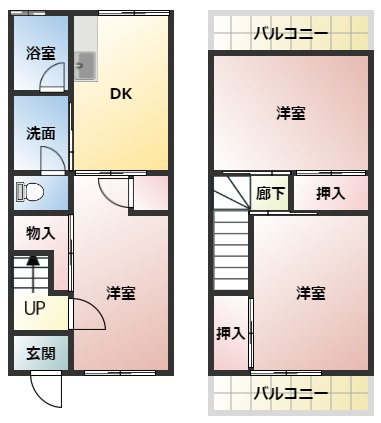【間取り】 | コーポ今福