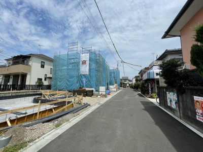 【前面道路含む現地写真】 | 仲介手数料無料　日野市日野7773新築戸建て