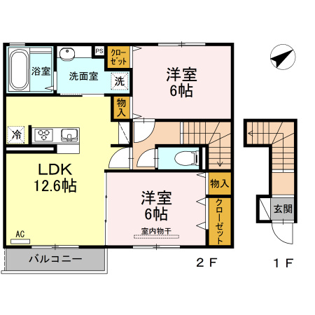 ルミエール　　A棟の間取り