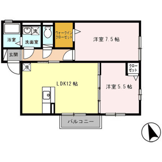 【間取り】 | グリーンヴィレッジあいＤ棟