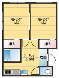 【間取り】 | チェリーハイツ