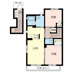 【間取り】 | シャーメゾン紀三井寺