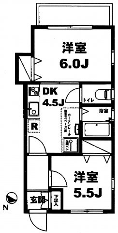 月村マンションNo.20の間取り