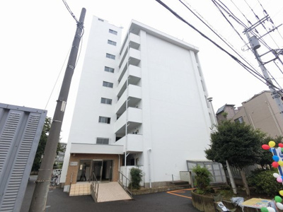 【外観】 | 下平間サンハイツ | 総戸数５７戸、昭和５１年１１月築、外壁塗装工事済（令和２年１２月）
