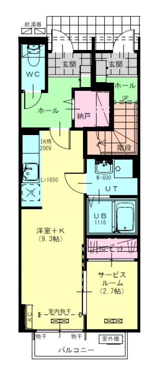 ポルトボナーの間取り