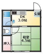 【間取り】 | 第一古荘アパート