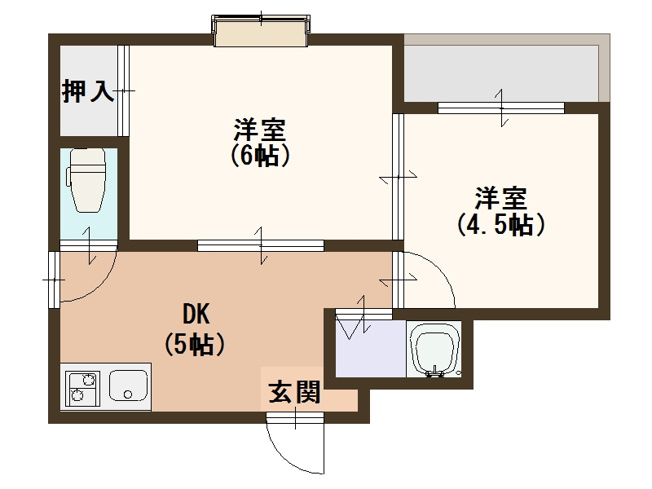 【間取り】 | ロイヤル西加賀屋