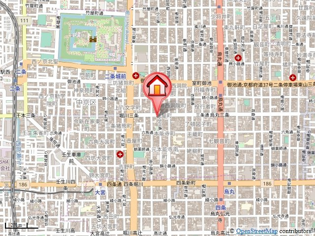 ヴィオラ・三条小川の地図