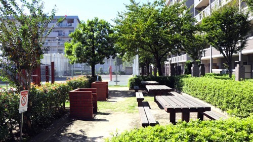 エバーライフネアシティ久留米弐番館のその他共用部分|居住者がご利用可能なバーベキュー施設を敷地内に完備してます。