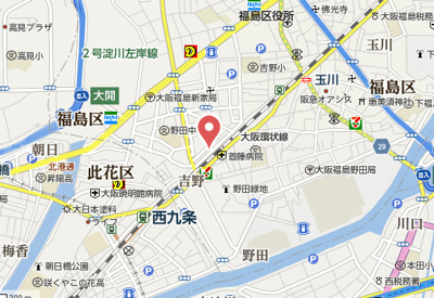 【地図】 | ララプレイス大阪福島ミラ