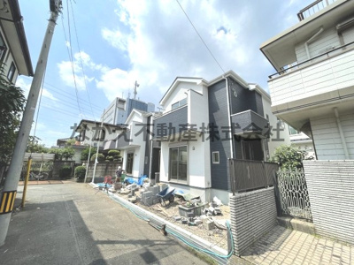 【前面道路含む現地写真】 | 仲介手数料無料　日野市旭が丘2丁目新築戸建て2棟　1号棟