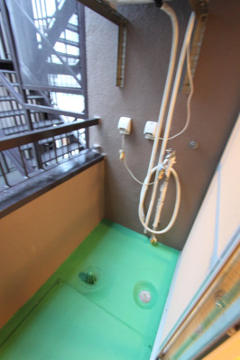 【バルコニー】 | リーベンス二日町 | 洗濯機置場はバルコニーとなります
