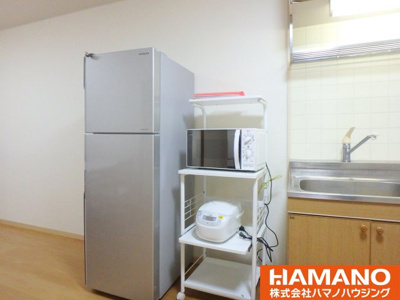 【設備】 | パルネット鶴見 | 冷蔵庫、レンジ、炊飯器付き