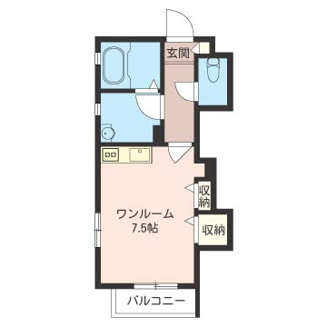 【間取り】 | ヒルトップシャーメゾン【SHM】 | 7.5帖の広々とした洋室に二面採光なのが嬉しい♪