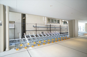 江戸川区西葛西５丁目の賃貸マンションの駐車場|サイクルポートあります♪