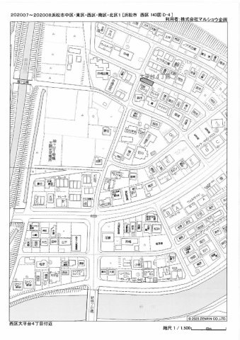 ㉚大平台4丁目130-11駐車場の地図