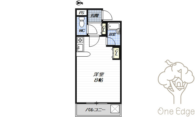 レナジア大和田の間取り