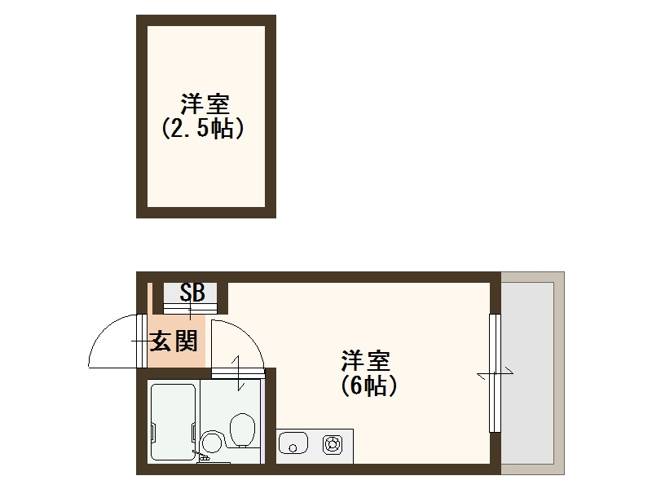 【間取り】 | ラビッツコート聖天下