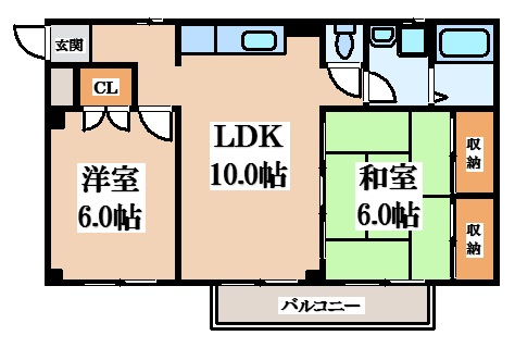 【間取り】 | ハピネス2000