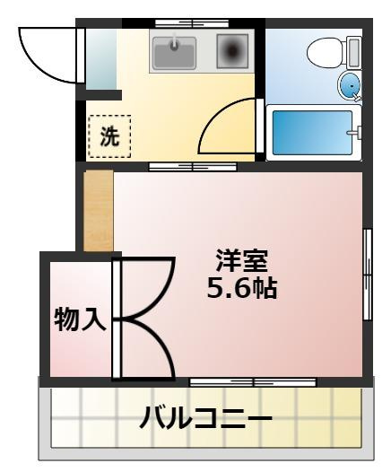 【間取り】 | ユトリロ三本木３