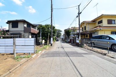 【前面道路含む現地写真】 | 国立市富士見台　新築分譲住宅 | 前面道路6ｍ　最寄り駅徒歩3分