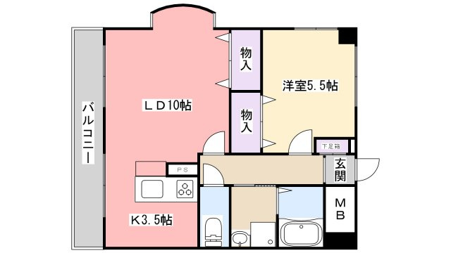煌楼大久保Ｓｔａ．の間取り