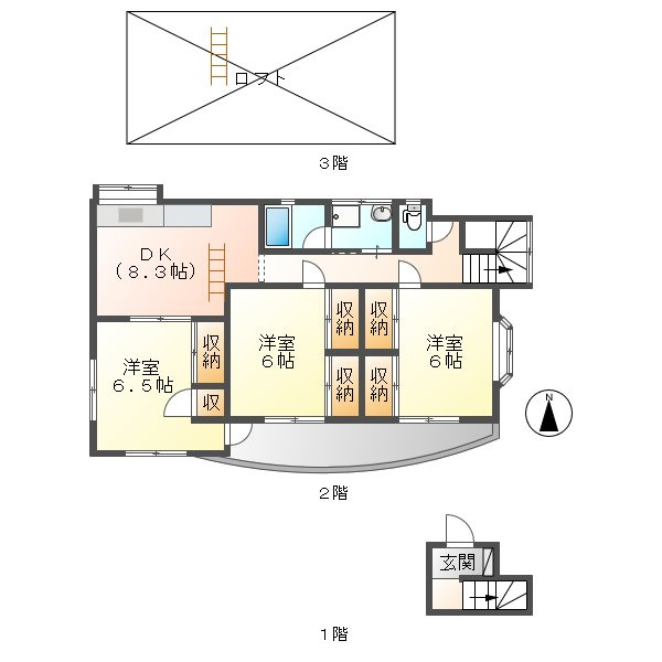 倉敷市粒江の一戸建て