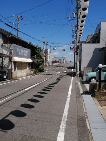 岸和田市下野町1丁目　戸建の前面道路含む現地写真|前面道路