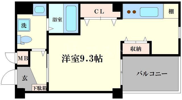 エムズコート玉出の間取り