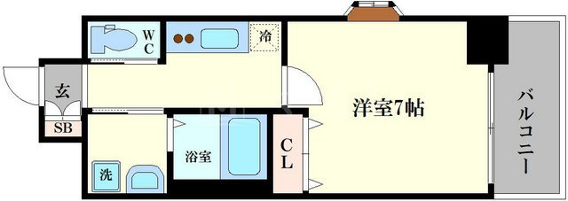 Hüttenwerke Osaka Nambaの間取り